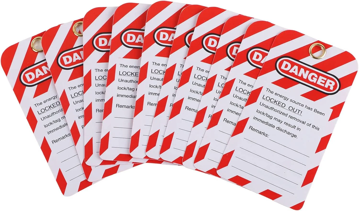 برچسب ایمنی فوکتی، برچسب قفل، خطر، عدم بهره برداری، هشدار ایمنی، برچسب PVC جلو و عقب برای تجهیزات صنعتی، مواد شیمیایی، نیروی برق و با عایق