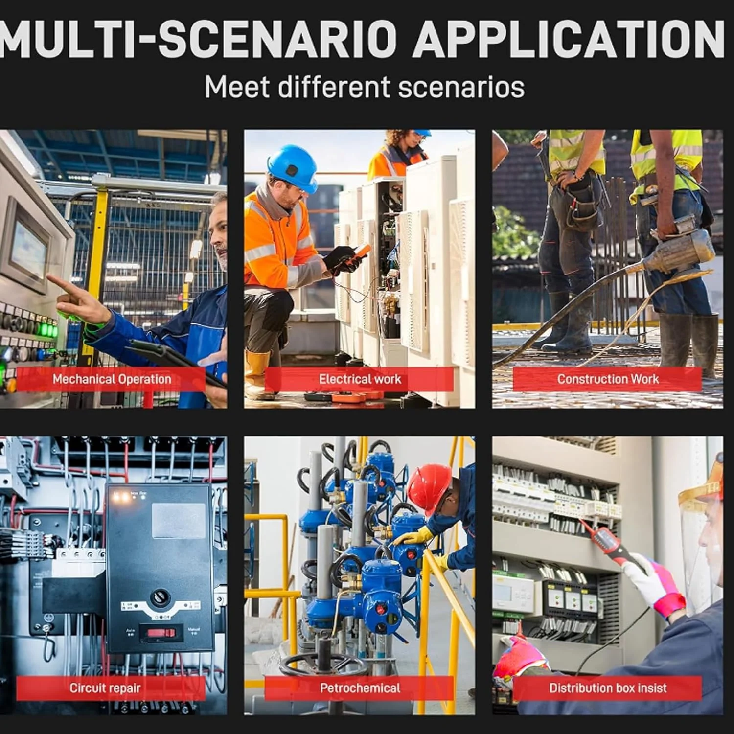 دستکش عایق برق Bewinner، دستکش کار ایمنی لاستیکی با قابلیت ضد لغزش، دستکش ایمنی برق با انعطاف پذیری بالا برای تجهیزات ولتاژ پایین، تعمیر و نگهداری، کارهای خودرو