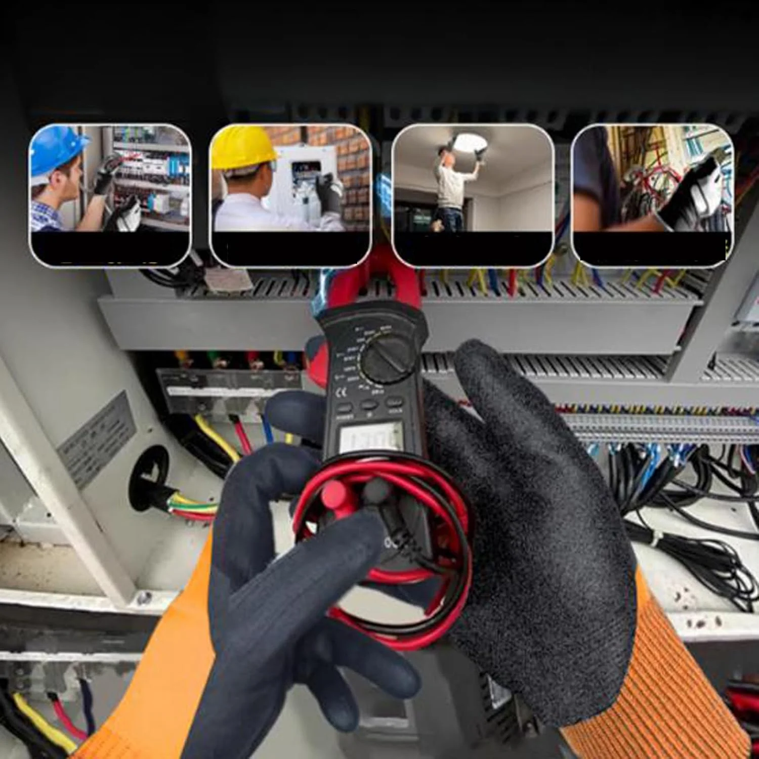 دستکش عایق برق Bewinner، دستکش کار ایمنی لاستیکی با قابلیت ضد لغزش، دستکش ایمنی برق با انعطاف پذیری بالا برای تجهیزات ولتاژ پایین، تعمیر و نگهداری، کارهای خودرو