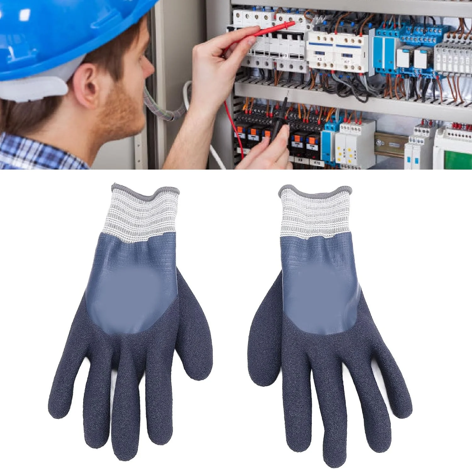 دستکش های عایق الکتریکی، دستکش های لاستیکی ضد لغزش برقکار، دستکش های لاستیکی عایق برقکار خطوط انتقال نیرو، دستکش های کار محافظ ایمنی در برابر شوک الکتریکی