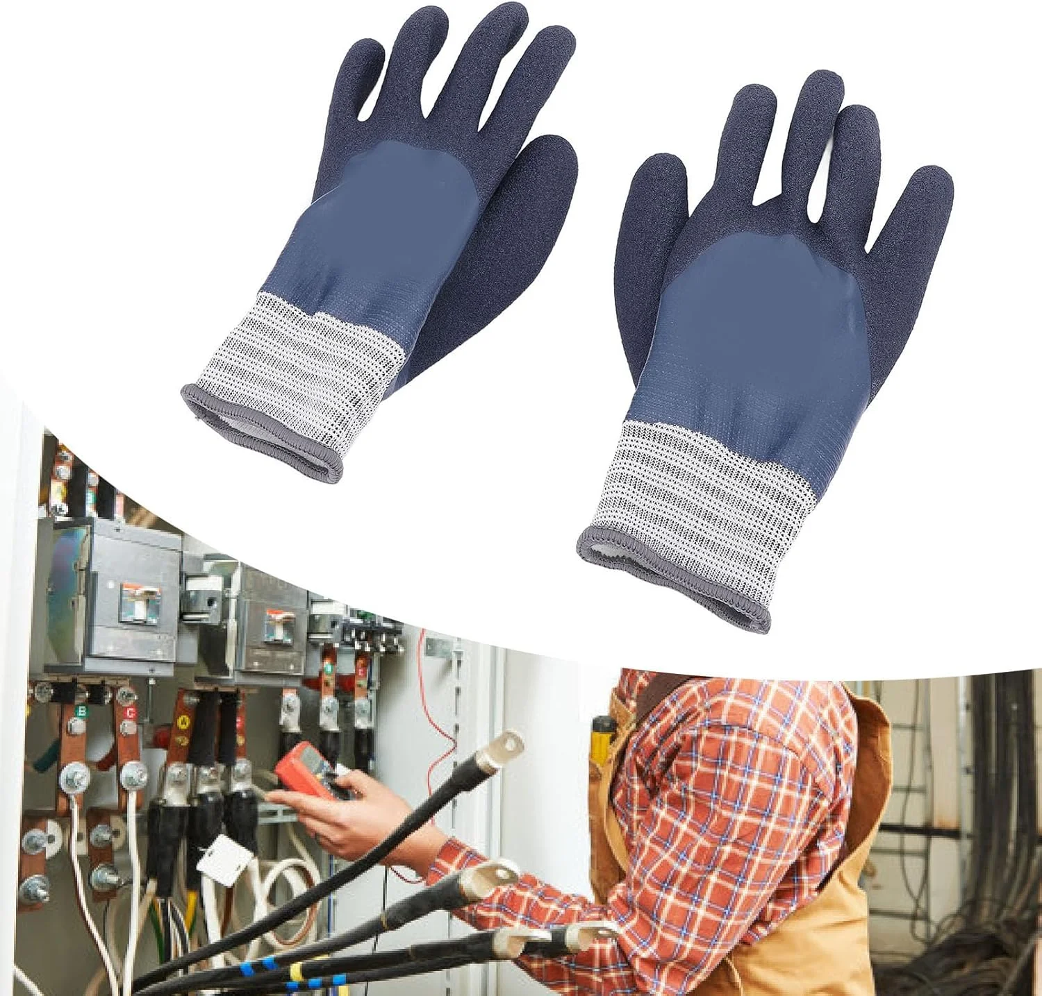 Electrical Insulated Gloves Insulated Electrical Gloves, High Voltage Resistant Non Slip Rubber Insulated Gloves For Electrical Work Electrical Insulated Gloves Insulated Electrical Gloves, High Voltage Resistant Non Slip Rubber Insulated Gloves For Electrical Work
