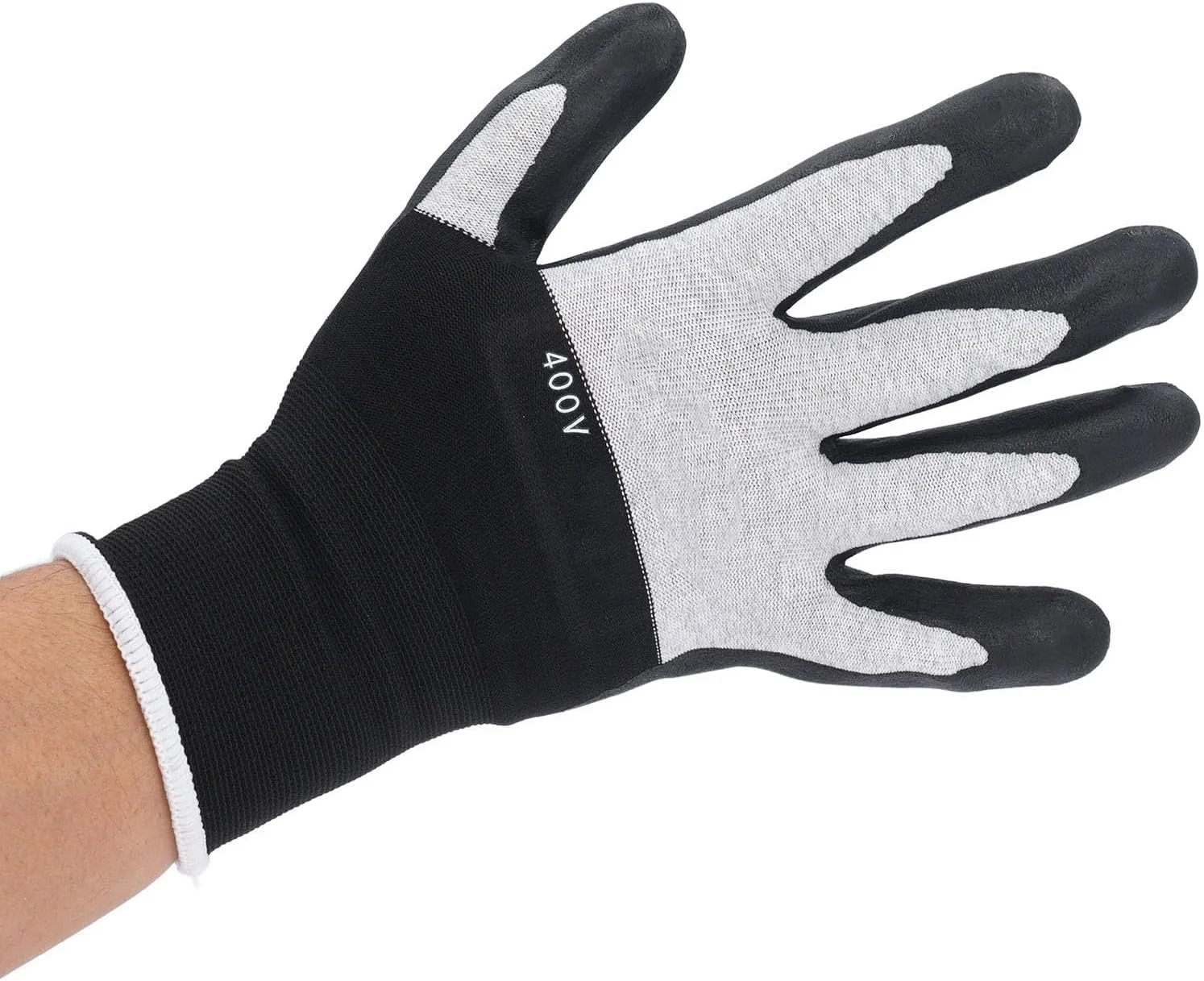 دستکش عایق برق، دستکش ایمنی ولتاژ بالا 400 ولت، دستکش کار عایق لاستیکی ضد لغزش برای برقکار، دکوراسیون منزل، نجاری