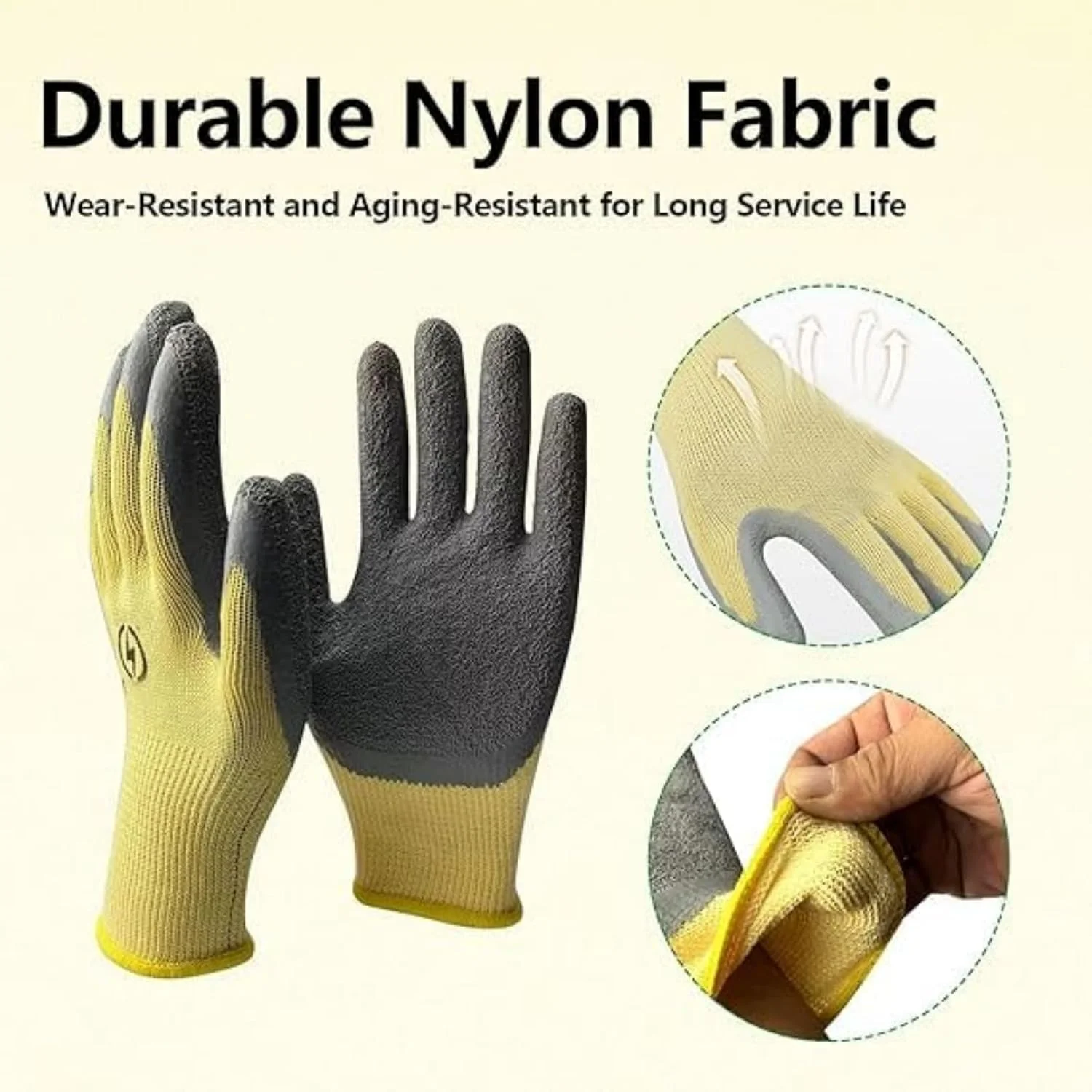 دستکش های عایق برق برای برقکاران، مقاومت 400 ولت در برابر ولتاژ بالا، دستکش های کار لاستیکی مقاوم در برابر شعله با طراحی ضد لغزش، محافظت در برابر شوک و برش، هدیه ایده آل برقی برای مردان