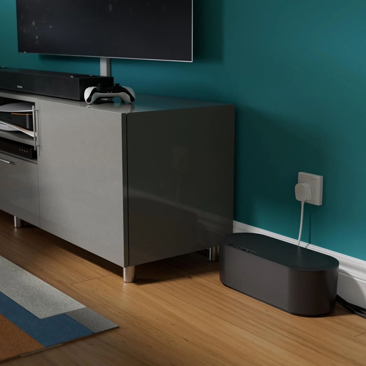 جعبه نظم دهنده کابل D-Line برای پنهان کردن و مخفی کردن چندراهی برق و کابل های برق، راه حل مدیریت کابل ایمن، ساخته شده از مواد ABS مقاوم و ایمن از نظر الکتریکی - بزرگ، مشکی جعبه نظم دهنده کابل D-Line برای پنهان کردن و مخفی کردن چندراهی برق و کابل های برق، راه حل مدیریت کابل ایمن، ساخته شده از مواد ABS مقاوم و ایمن از نظر الکتریکی - بزرگ، مشکی