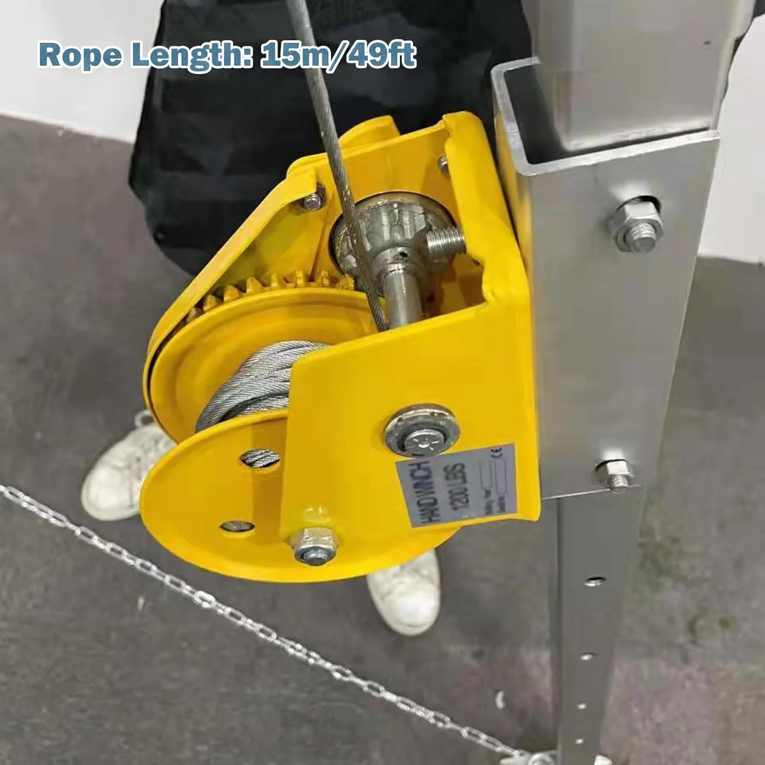 سیستم سه پایه نجات سنگین برای کار در فضای باز - تجهیزات ایمنی حفاظت از سقوط در فضاهای محدود برای فاضلاب، زیرزمین ها و چاه های فاضلاب - با کمربند ایمنی