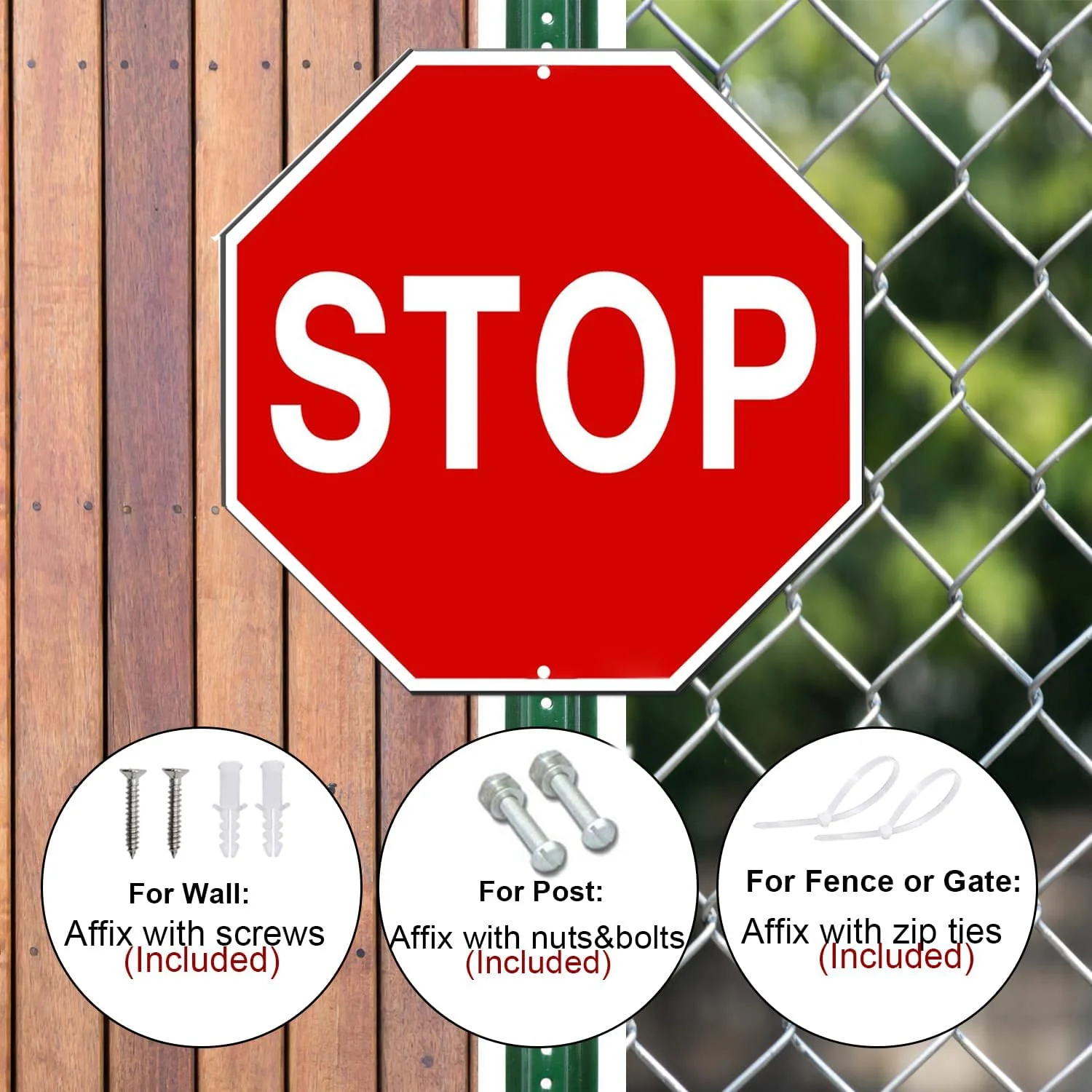 تابلو ایست آلفا ویو، بسته 2 عددی، علائم هشدار ترافیکی بازتابنده، هشت ضلعی 30x30 سانتی متر، آلومینیوم ضخیم 40 میلی متری ضد زنگ، محافظت شده در برابر اشعه ماوراء بنفش و مقاوم در برابر آب و هوا، ضد آب، نصب آسان برای استفاده در فضای باز