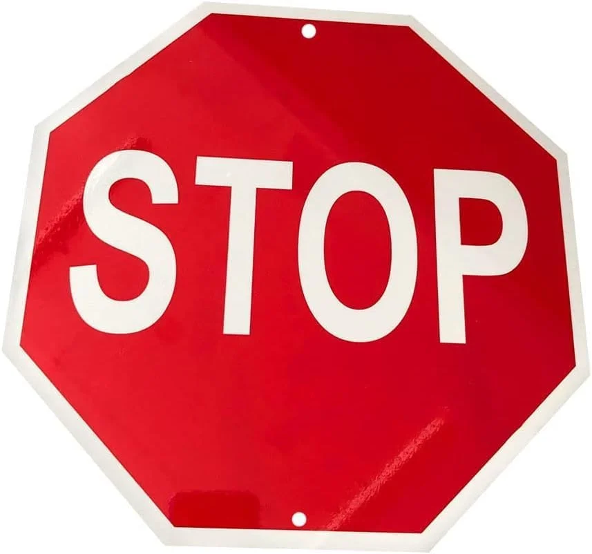 5 عدد تابلوی راهنمایی و رانندگی، تابلوی بازتابنده مفید، تابلوی هشدار توقف ممتاز