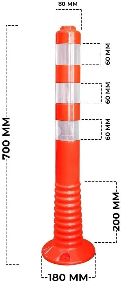 میله ترافیکی ایمنی KNP با ارتفاع 75 سانتی متر، یک راه حل عملی و موثر برای افزایش ایمنی جاده با مشخص کردن واضح مرزها و خطرات است.