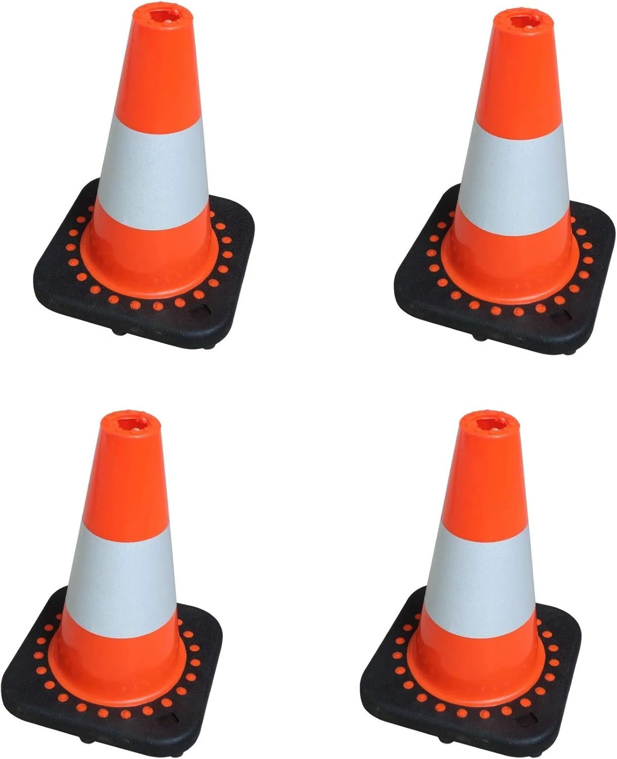 مخروط ترافیکی ایمنی انعطاف پذیر SNS SAFETY LTD مدل TC-30Fx4 ارتفاع 30 سانتی متر (بسته 4 عددی)