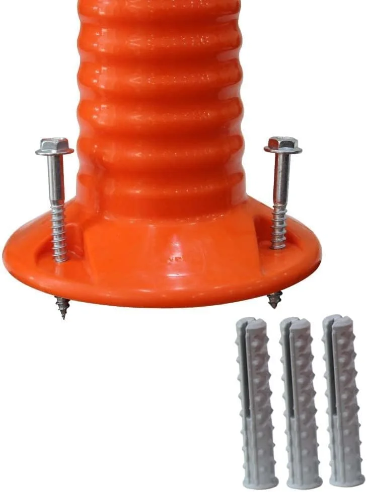 میله ترافیکی جداکننده قابل حمل بری، 70 سانتی متر با سوکت رزوه ای، میله ایمنی ترافیکی بازتابنده نشکن برای محافظت از منطقه کار، ایمنی کودک، شرایط اضطراری، ایمنی کنار جاده (2 عدد)