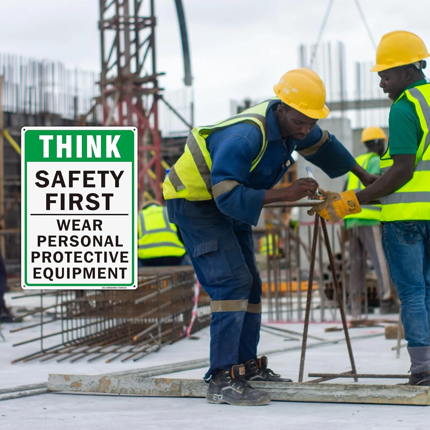 تابلو احتیاط اول ایمنی - بسته 2 عددی تابلوی استفاده از تجهیزات حفاظت فردی، 25x35 سانتی متر آلومینیومی بازتابنده برای استفاده در محیط های داخلی یا خارجی - محافظت شده در برابر اشعه ماوراء بنفش - مقاوم در برابر محو شدن - ضد آب و هوا تابلو احتیاط اول ایمنی - بسته 2 عددی تابلوی استفاده از تجهیزات حفاظت فردی، 25x35 سانتی متر آلومینیومی بازتابنده برای استفاده در محیط های داخلی یا خارجی - محافظت شده در برابر اشعه ماوراء بنفش - مقاوم در برابر محو شدن - ضد آب و هوا