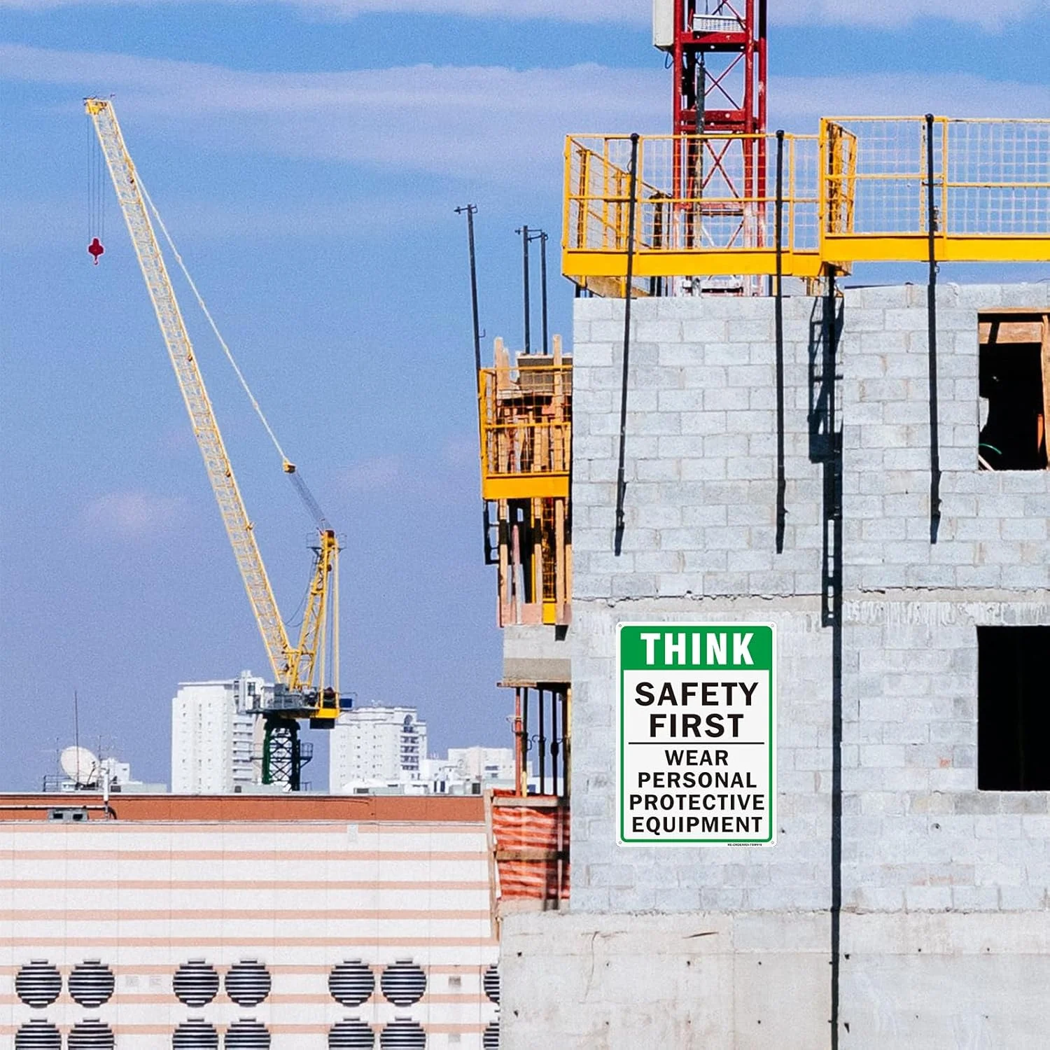 تابلو احتیاط اول ایمنی - بسته 2 عددی تابلوی استفاده از تجهیزات حفاظت فردی، 25x35 سانتی متر آلومینیومی بازتابنده برای استفاده در محیط های داخلی یا خارجی - محافظت شده در برابر اشعه ماوراء بنفش - مقاوم در برابر محو شدن - ضد آب و هوا تابلو احتیاط اول ایمنی - بسته 2 عددی تابلوی استفاده از تجهیزات حفاظت فردی، 25x35 سانتی متر آلومینیومی بازتابنده برای استفاده در محیط های داخلی یا خارجی - محافظت شده در برابر اشعه ماوراء بنفش - مقاوم در برابر محو شدن - ضد آب و هوا