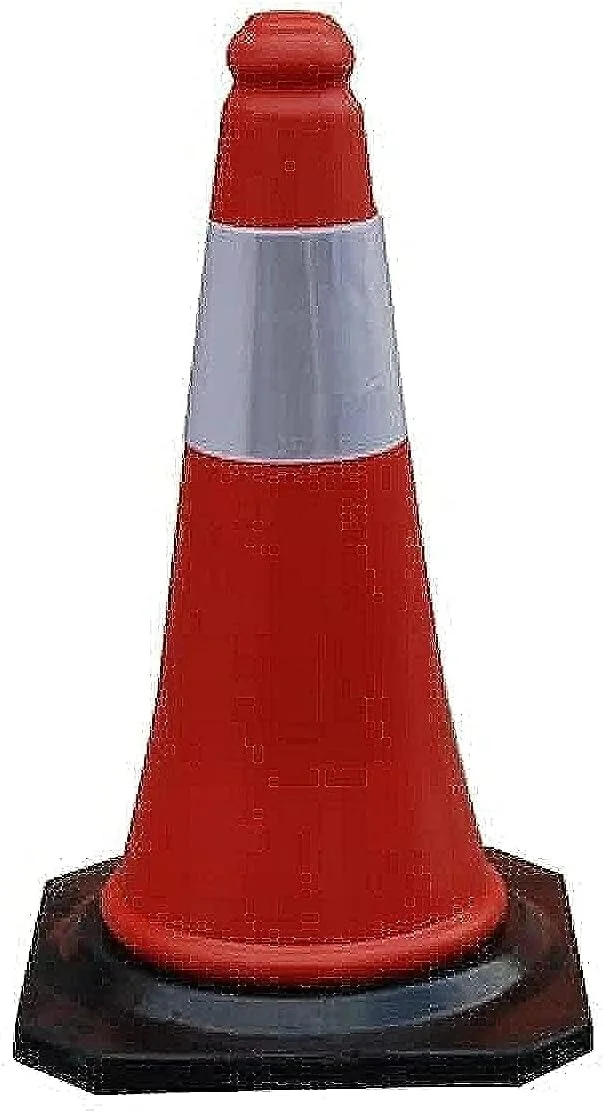 مخروط ایمنی ترافیکی چند منظوره عباسعلی 50 سانتی متر