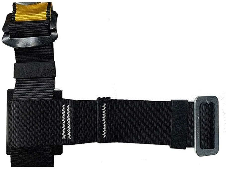 هارنس ایمنی ضد سقوط تمام بدن، کمربند ایمنی پلی استر مناسب فضای باز، طناب الاستیک، کیف بالشتکی، قلاب دوبل