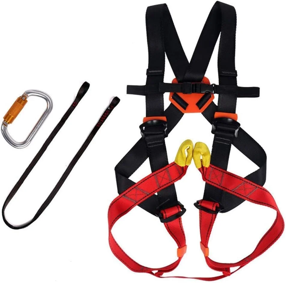 هارنس ایمنی سقوط MYIME، هارنس ایمنی کوهنوردی کودکان، کمربند محافظت در برابر سقوط برای صخره نوردی داخلی و خارجی، تحمل بار 15KN مدل LEOWE کوچک