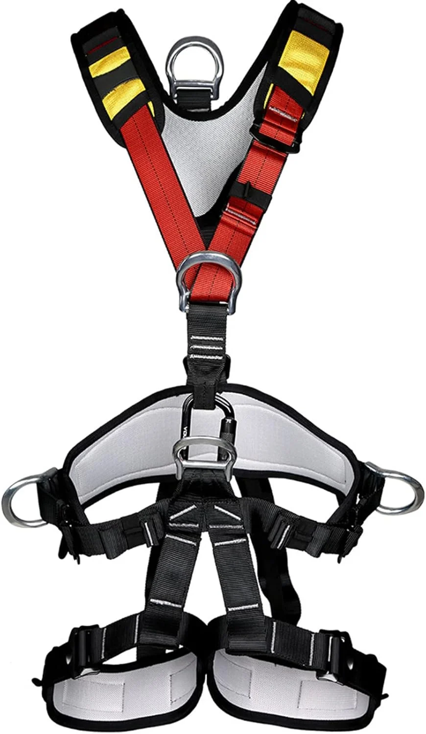 هارنس ایمنی تمام بدن CENAP، محافظت در برابر سقوط، مونتاژ جداشدنی، کشش تار قابل تنظیم، کمربند ایمنی صندلی برای صخره نوردی در فضای باز، کوهنوردی سراشیبی در ارتفاع بالا، M (سایز: S)