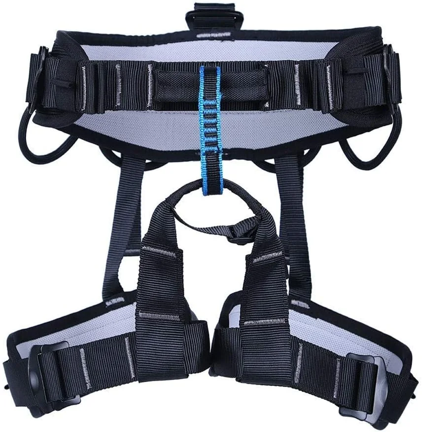 هارنس ایمنی محافظت در برابر سقوط MYIME، کیت هارنس صخره نوردی، کمربند محافظت از کار در ارتفاع بالا نیم تنه برای درخت نوردی، کوهنوردی و ورزش های فضای باز LEOWE