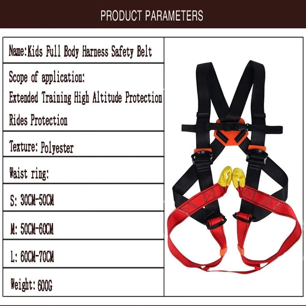 هارنس ایمنی سقوط MYIME، هارنس ایمنی کوهنوردی کودکان، کمربند محافظت در برابر سقوط برای صخره نوردی داخلی و خارجی، تحمل بار 15KN مدل LEOWE کوچک