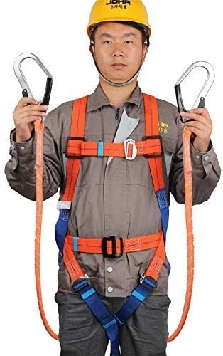 هارنس ایمنی کمربند ایمنی کار در ارتفاع پنج نقطه ای، طناب ایمنی محافظت در برابر سقوط تمام بدن، بیمه برقکار، ساخت و ساز در فضای باز LEOWE