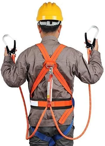 هارنس ایمنی کمربند ایمنی کار در ارتفاع پنج نقطه ای، طناب ایمنی محافظت در برابر سقوط تمام بدن، بیمه برقکار، ساخت و ساز در فضای باز LEOWE