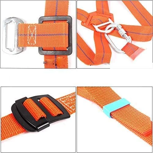 هارنس ایمنی کمربند ایمنی کار در ارتفاع پنج نقطه ای، طناب ایمنی محافظت در برابر سقوط تمام بدن، بیمه برقکار، ساخت و ساز در فضای باز LEOWE