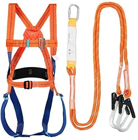 هارنس ایمنی کمربند ایمنی کار در ارتفاع پنج نقطه ای، طناب ایمنی محافظت در برابر سقوط تمام بدن، بیمه برقکار، ساخت و ساز در فضای باز LEOWE