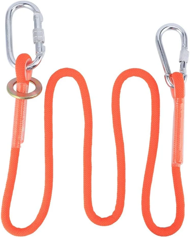 هارنس ایمنی سقوط 1.6 متری با سگک کوچک، کمربند ایمنی کار در ارتفاع با طناب و بند برای ساخت و ساز در فضای باز