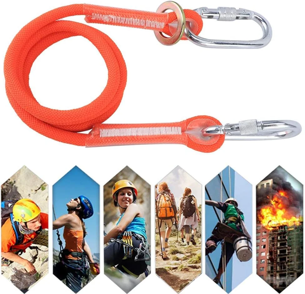 هارنس ایمنی سقوط 1.6 متری با سگک کوچک، کمربند ایمنی کار در ارتفاع با طناب و بند برای ساخت و ساز در فضای باز