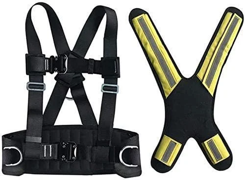 هارنس ایمنی MYIME، هارنس محافظت در برابر سقوط ممتاز، هارنس تمام بدن، کمربند ایمنی محافظت در برابر سقوط جهانی، برای فضای باز، داربست، سقف کاری LEOWE