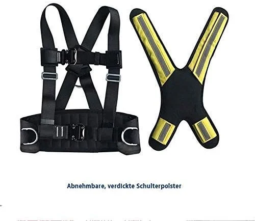 هارنس ایمنی MYIME، هارنس محافظت در برابر سقوط ممتاز، هارنس تمام بدن، کمربند ایمنی محافظت در برابر سقوط جهانی، برای فضای باز، داربست، سقف کاری LEOWE