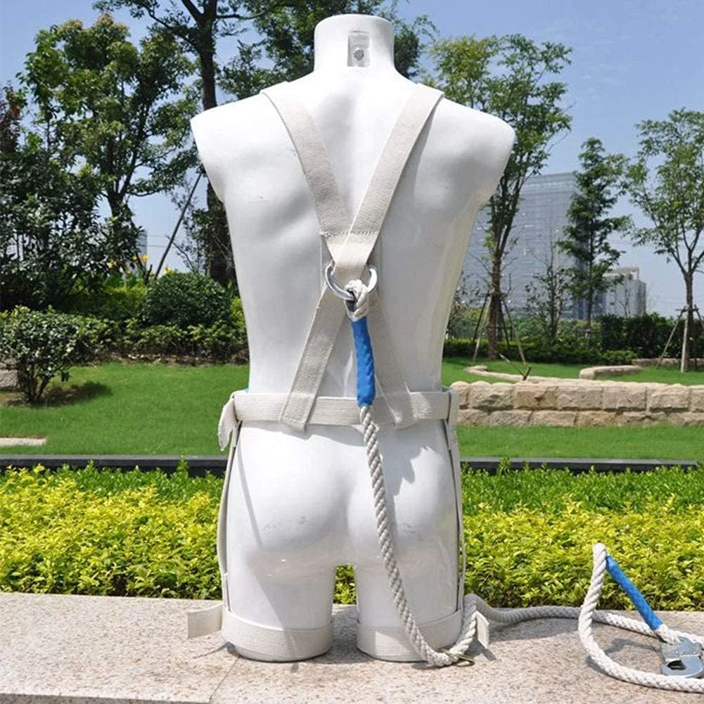 هارنس ایمنی پنج نقطه ای با پوشش کامل پشت، مقاوم در برابر شعله، مقاوم در برابر درجه حرارت بالا، کمربند ضد سقوط برای کار در ارتفاع