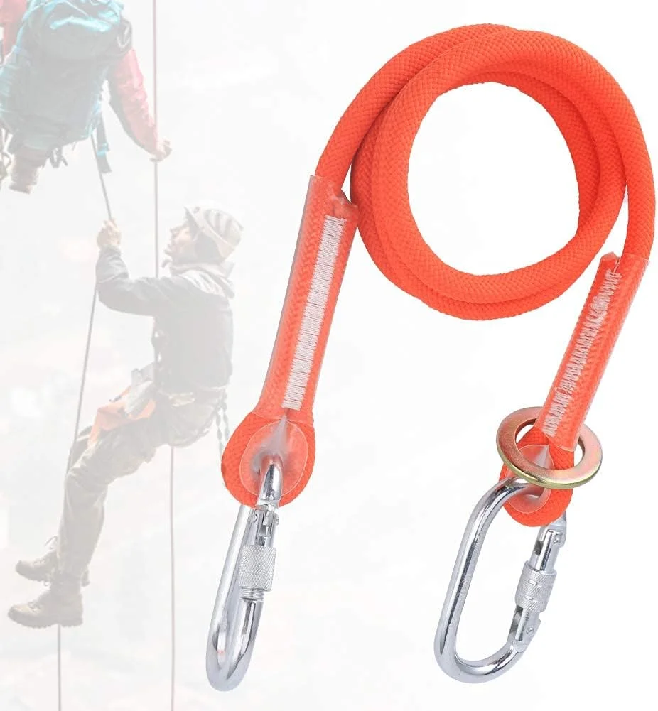 هارنس ایمنی سقوط 1.6 متری با سگک کوچک، کمربند ایمنی کار در ارتفاع با طناب و بند برای ساخت و ساز در فضای باز