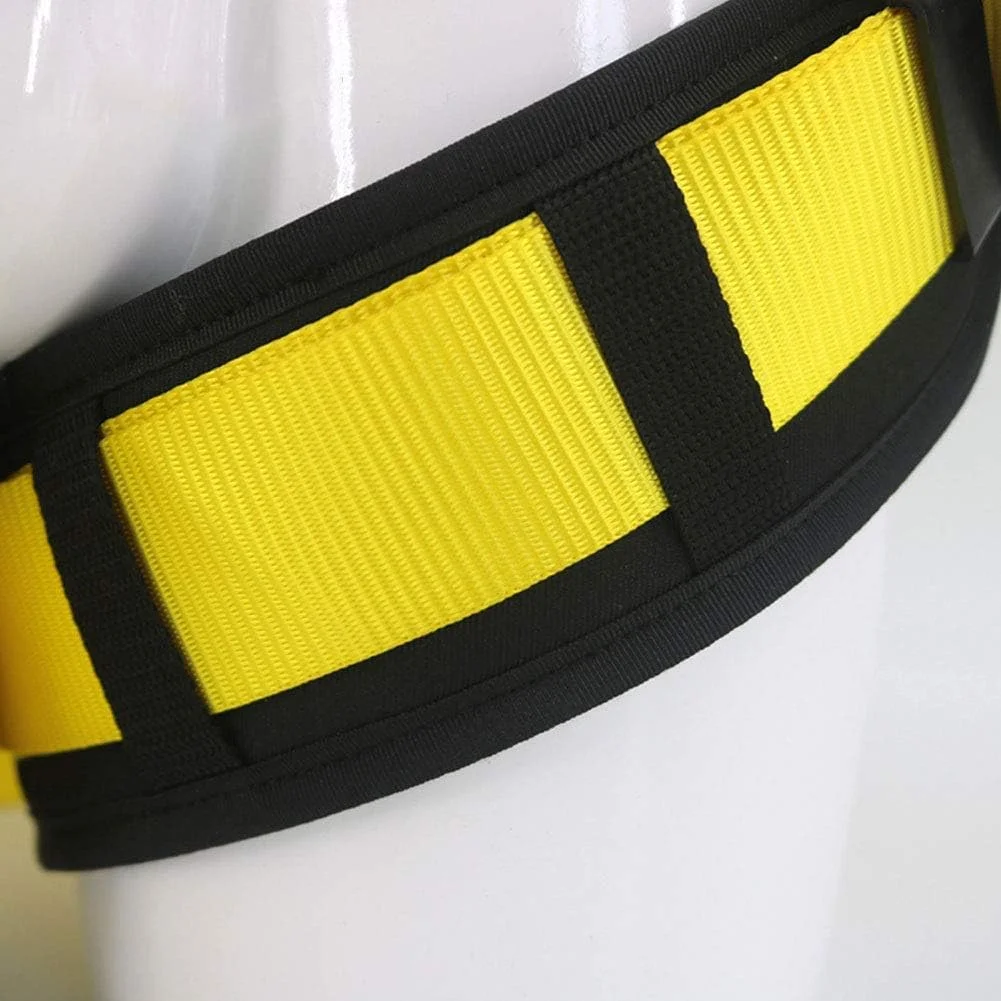 هارنس ایمنی پنج نقطه ای ضد سقوط به سبک اروپایی برای کار در ارتفاع با پشتی دوبل و کمربند ایمنی تمام بدن