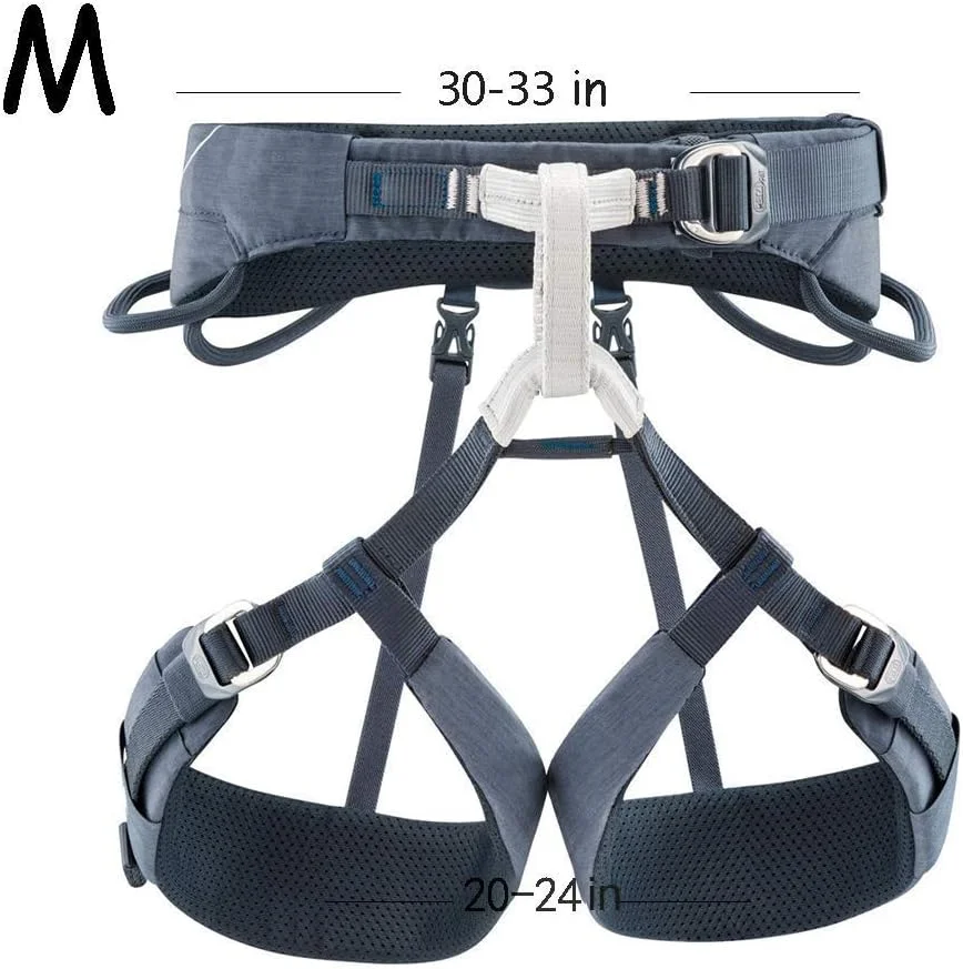 هارنس صعود، هارنس صعود فوق سبک، تجهیزات حرفه ای کوهنوردی و صخره نوردی، کمربند ایمنی محافظ کمر، برای فعالیت در فضای باز، کمربند ایمنی زنانه و مردانه LEOWE (سایز: بزرگ)