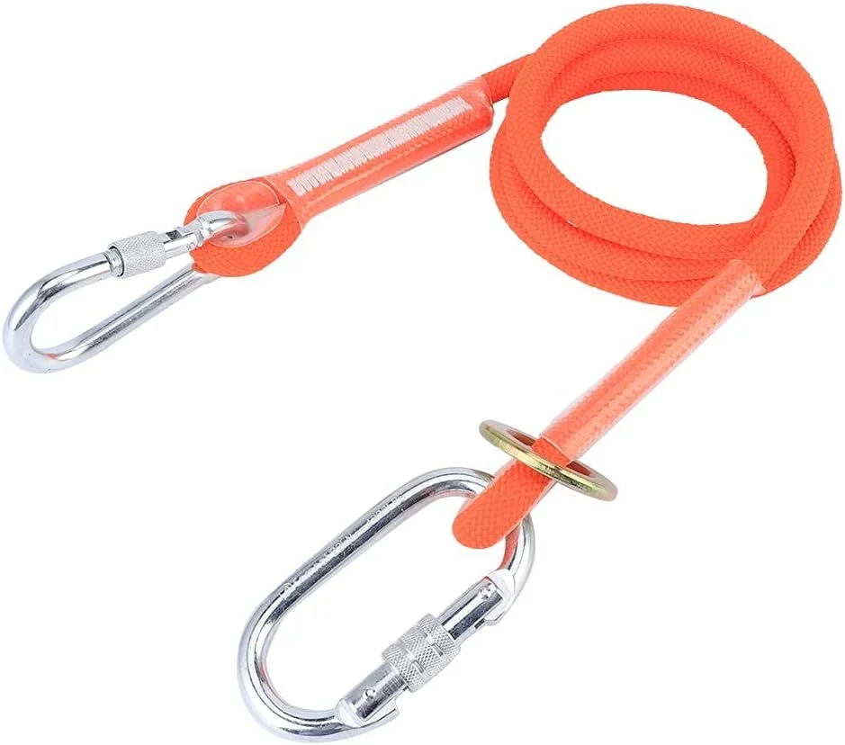 هارنس ایمنی سقوط 1.6 متری با سگک کوچک، کمربند ایمنی کار در ارتفاع با طناب و بند برای ساخت و ساز در فضای باز