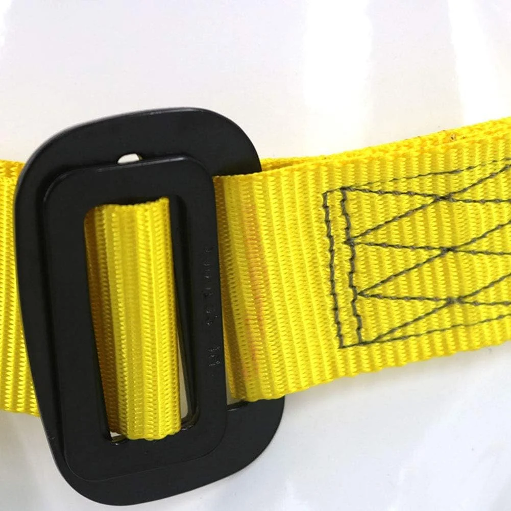 هارنس ایمنی پنج نقطه ای ضد سقوط به سبک اروپایی برای کار در ارتفاع با پشتی دوبل و کمربند ایمنی تمام بدن