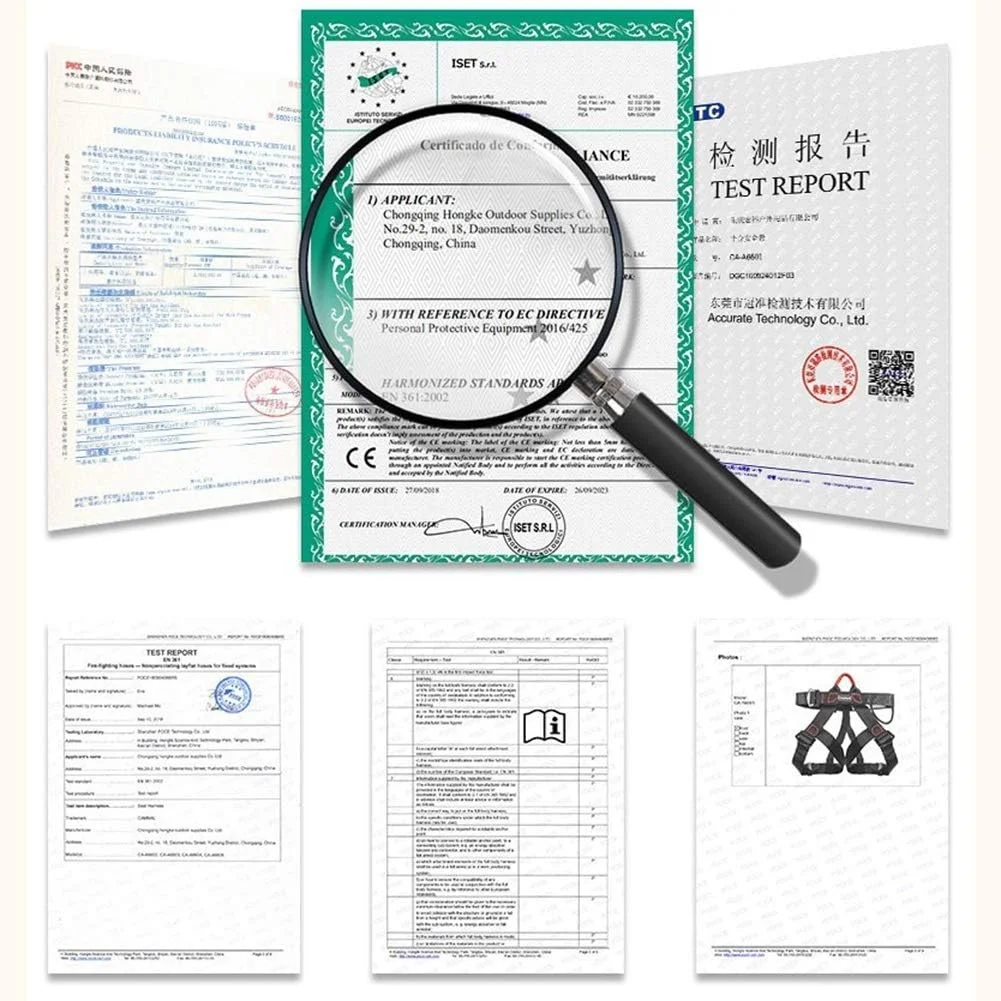 هارنس ایمنی کمربند کوهنوردی، محافظت از سقوط نیم تنه اتصالات فلزی قابل تنظیم ظرفیت تحمل بالا مقاومت در برابر سایش قوی برای غارنوردی کوهنوردی صخره نوردی LEOWE (رنگ: مشکی)