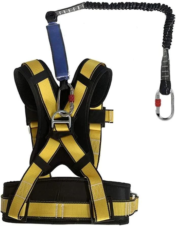 ایمنی محافظت در برابر سقوط MYIME، کمربند ایمنی هارنس نیم تنه با تنظیم 3 نقطه ای، کمر پهن، لوازم جانبی فولاد آلیاژی، ساخت و ساز مقاوم در برابر سایش، صخره نوردی Mahfei LEOWE