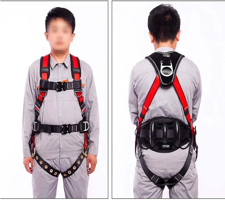 هارنس ساختمانی، هارنس تمام بدن، هارنس ایمنی 5 نقطه، محافظت در برابر سقوط، رهاسازی سریع پاها و سینه، دارای پد پشتی، حلقه های D در پشت و طرفین، کمربند موقعیت یابی، برای کار هوانوردی