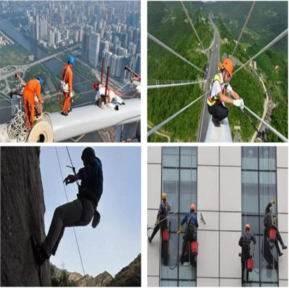 ایمنی محافظت در برابر سقوط MYIME، کمربند ایمنی هارنس نیم تنه با تنظیم 3 نقطه ای، کمر پهن، لوازم جانبی فولاد آلیاژی، ساخت و ساز مقاوم در برابر سایش، صخره نوردی Mahfei LEOWE