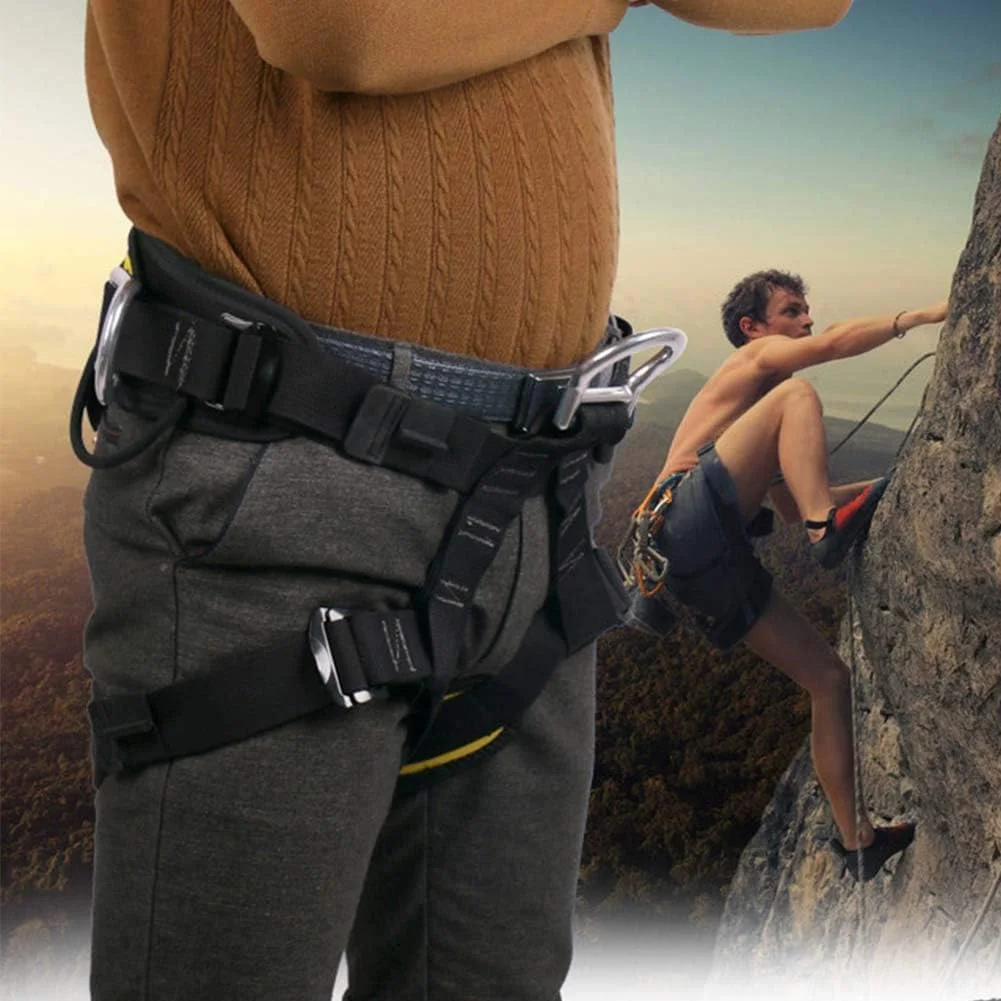 هارنس ایمنی نیم تنه BProtect کمری، کمربند ایمنی صندلی ایمن برای صخره نوردی در فضای باز، فرود و راهنمای هارنس