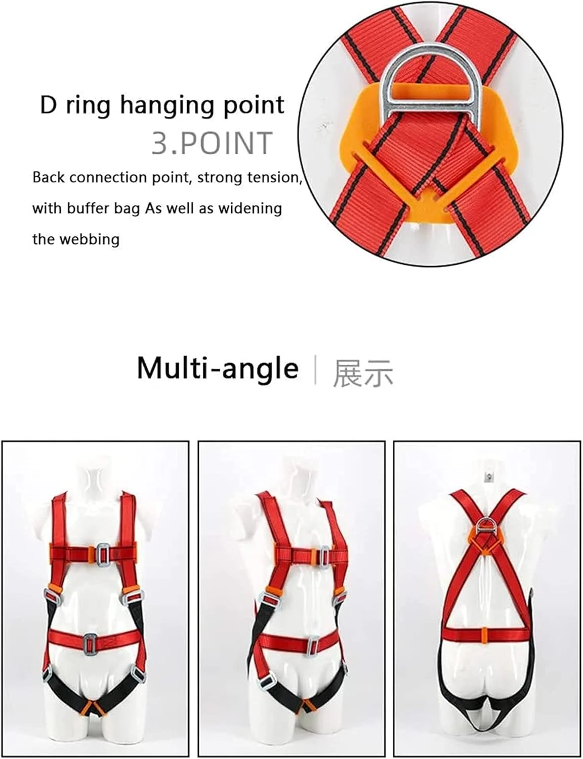 کمربند ایمنی سقوط ShoFbi، کمربند ایمنی صنعتی حلقه سه بعدی برای جلوگیری از سقوط، کمربند ایمنی برای جلوگیری از سقوط در صخره نوردی، کیت مهار ایمنی