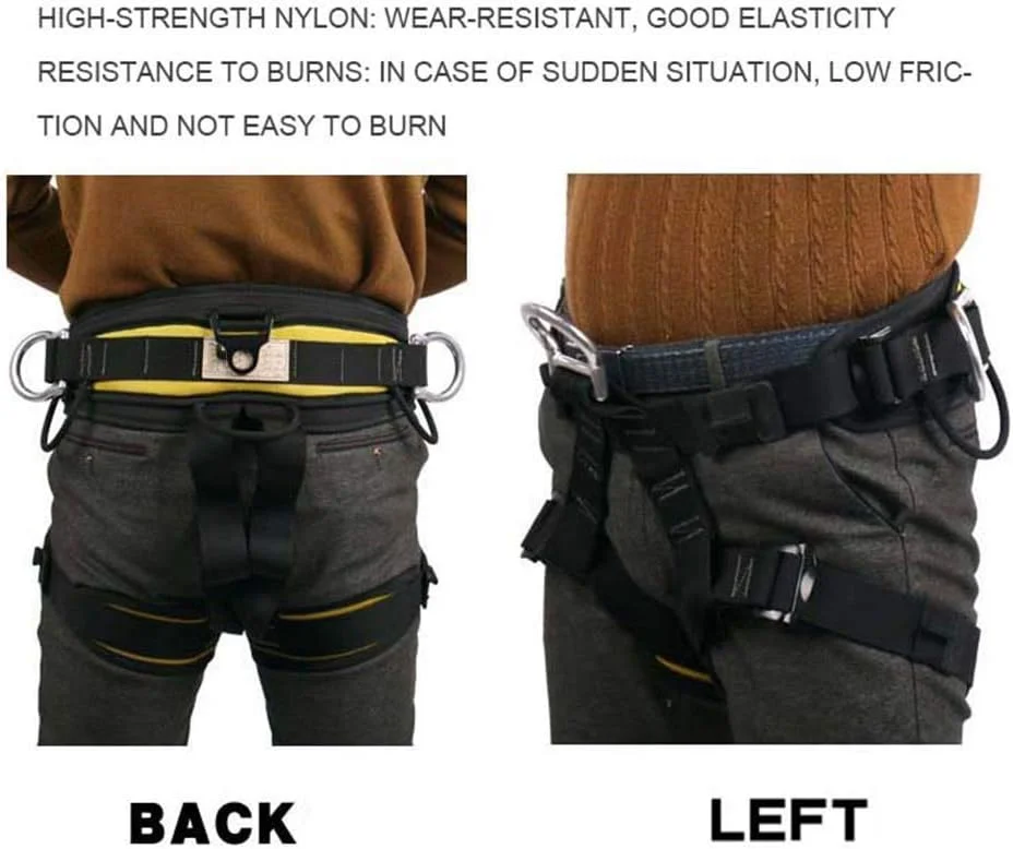 هارنس ایمنی نیم تنه BProtect کمری، کمربند ایمنی صندلی ایمن برای صخره نوردی در فضای باز، فرود و راهنمای هارنس