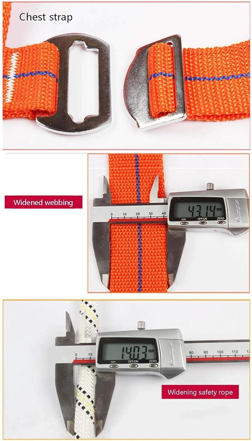 هارنس ایمنی تمام بدن ShoFbi تجهیزات حفاظت فردی کمربند ایمنی پنج نقطه ای مقاوم در برابر سایش کمربند میله کوهنوردی
