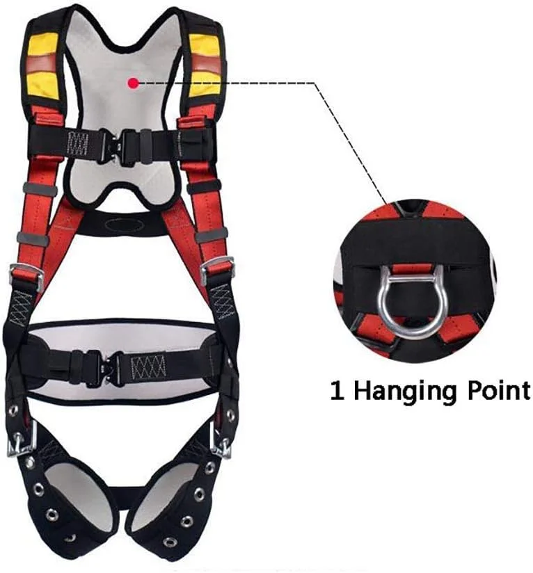 هارنس ایمنی تمام بدن، تجهیزات حفاظت فردی، مجموعه کمربند ایمنی، کوهنوردی، نجات آتش نشانی، بار کاری: 22KN هارنس ایمنی تمام بدن، تجهیزات حفاظت فردی، مجموعه کمربند ایمنی، کوهنوردی، نجات آتش نشانی، بار کاری: 22KN