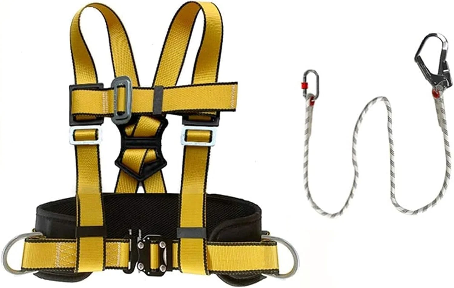 کیت ایمنی هارنس، هارنس 3 نقطه ای و کمربند قابل تنظیم، برای حفاظت از سقوط بند ایمنی