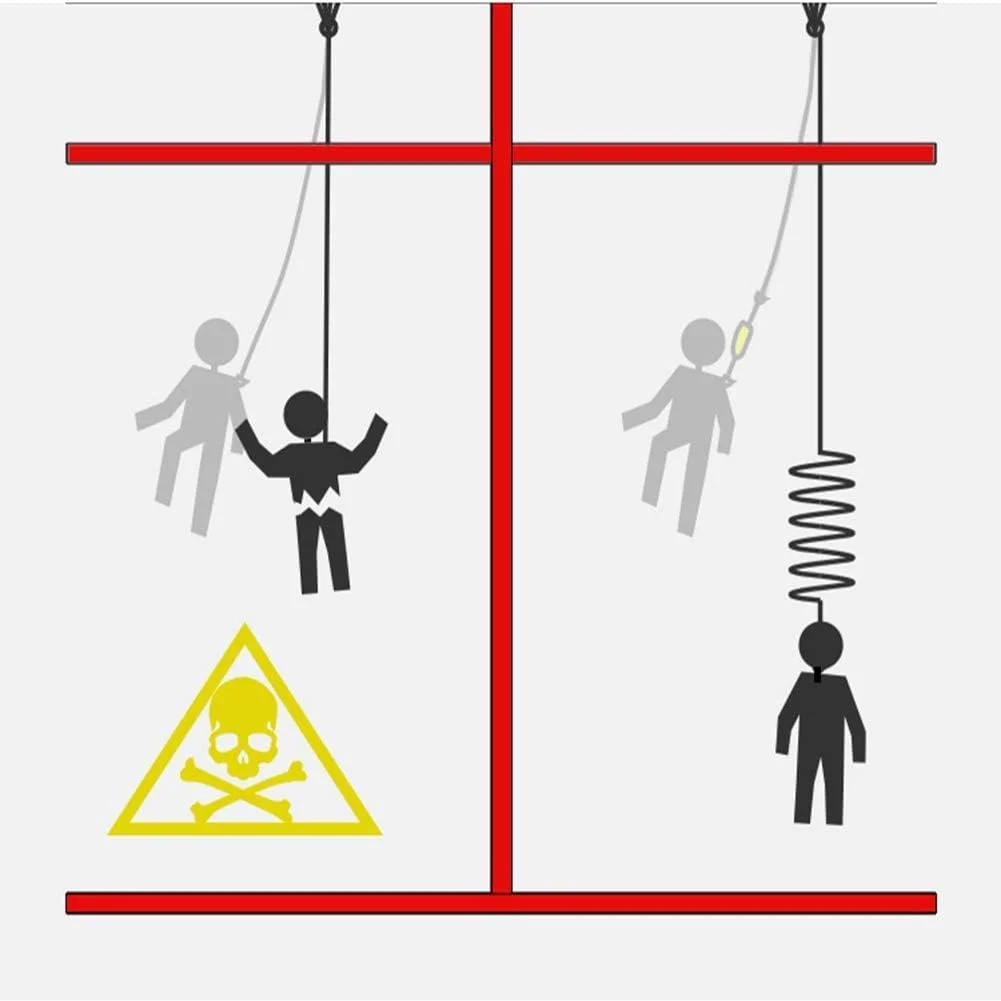 Industrial Anti-Fall Safety Harness Set, Safety Belt with Adjustable Shock Absorption Hook Strap, Construction Harnesses, for Roofing Construction, Universal