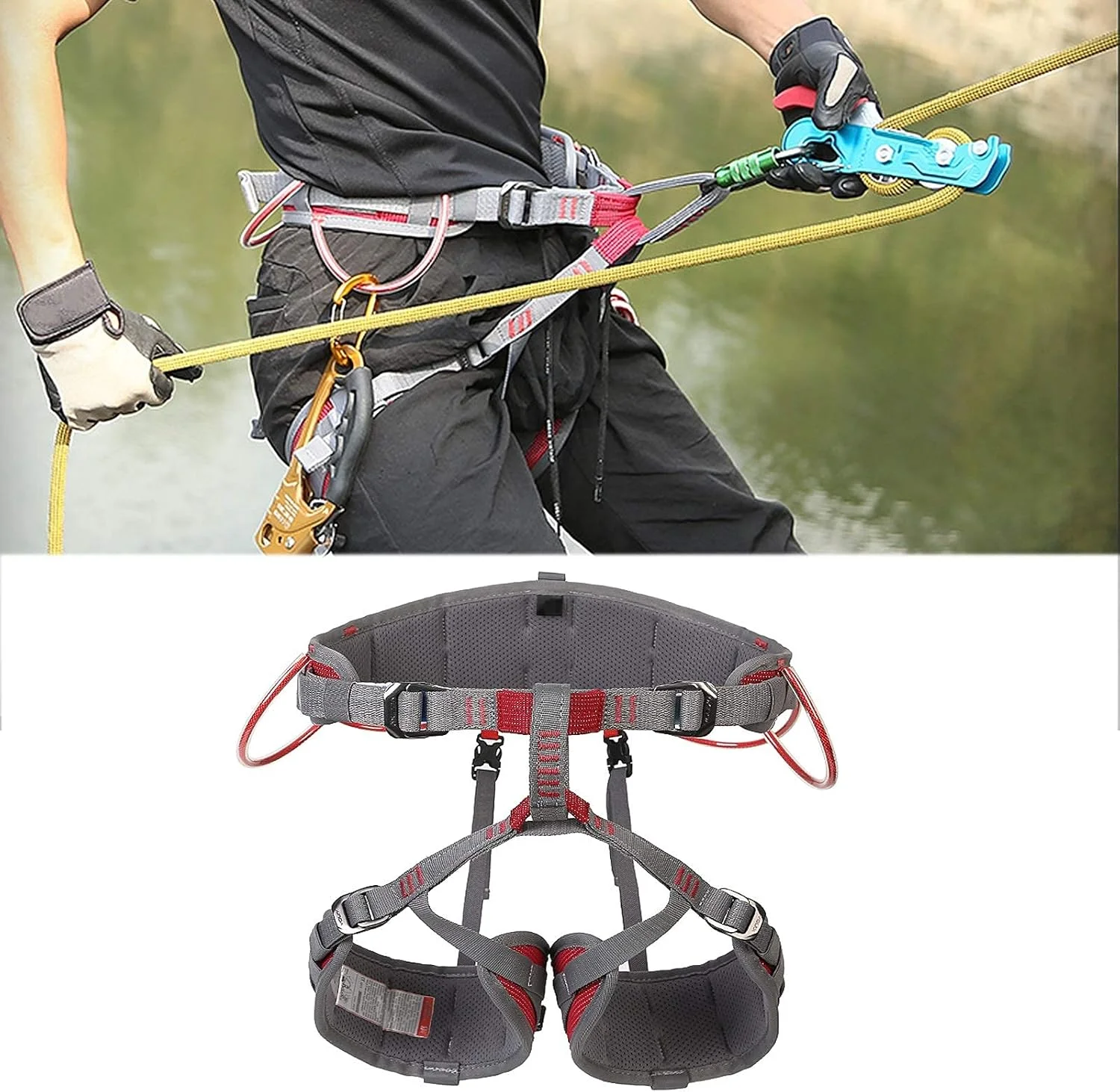هارنس ایمنی سقوط، کمربند ایمنی نیم تنه برای صخره نوردی، محافظت در برابر سقوط، فعالیت های فضای باز، هارنس ایمنی مورد نیاز برای آموزش
