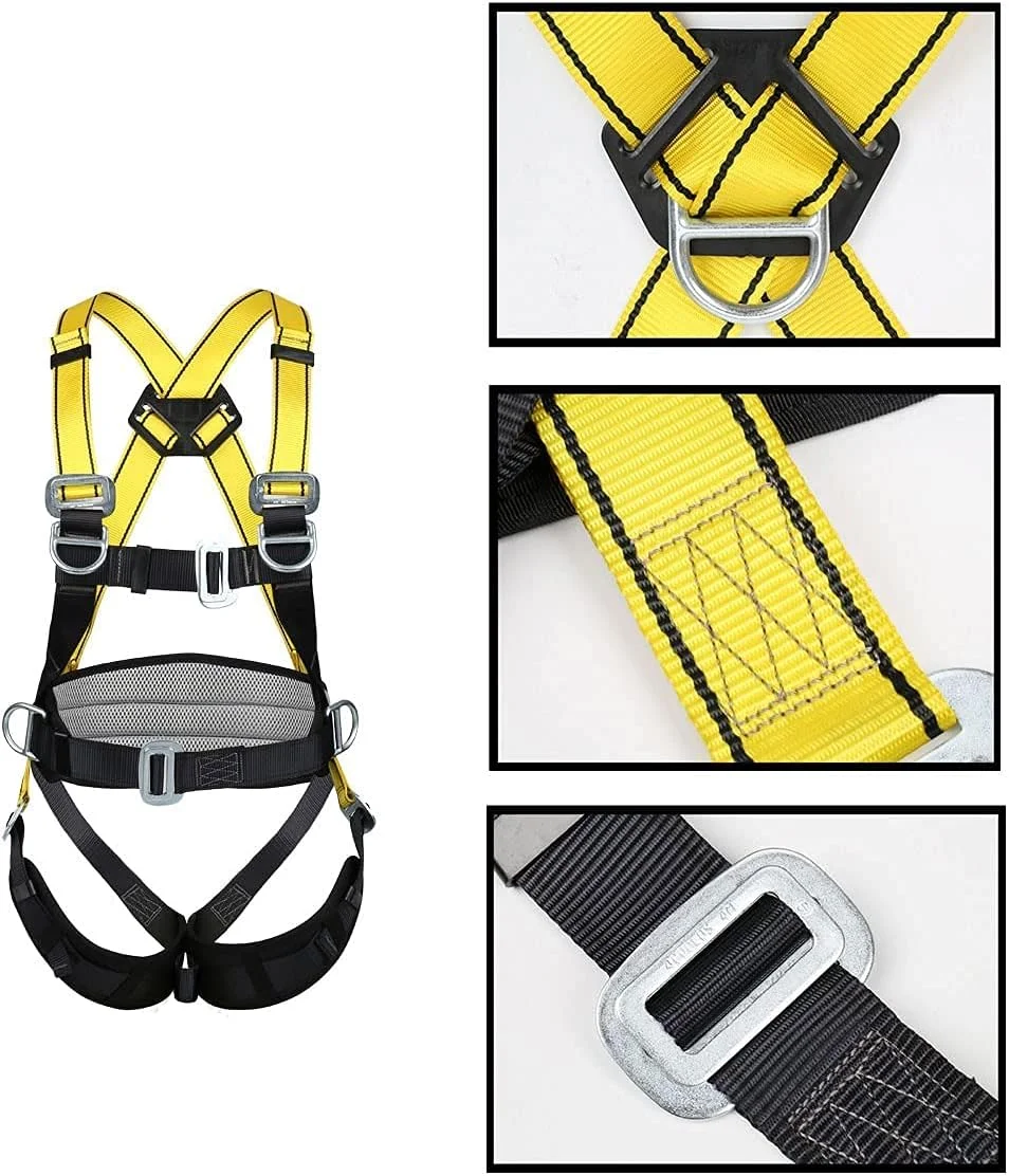 هارنس ایمنی سقوط PURRL، هارنس محافظت در برابر سقوط از ارتفاع تمام بدن، هارنس ایمنی تمام بدن کار در ارتفاع، کمربند قابل تنظیم، سورپرایز کوچک