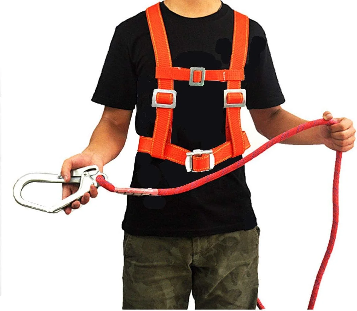 کمربند ایمنی صعود ShoFbi با کارابین، مناسب برای صعود، نجات آتش نشانی، صخره نوردی و تجهیزات سراشیبی، کیت مهار ایمنی